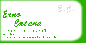erno catana business card